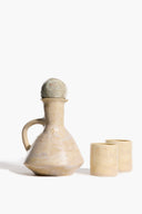 CARAFE AND CUP SET (2 CUPS) | ORGANIC GLAZE ORGANIC GLAZE