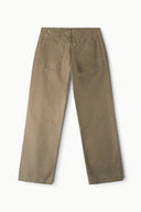 Greige KAI jeans with back yoke and two patch pockets