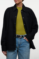 MYLES SHIRT JACKET | BLACK