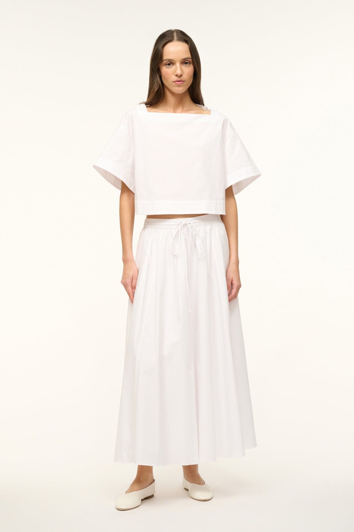 Image EDEN SKIRT | WHITE 1 of 6 and Clicking this image will trigger a zoom pop-up