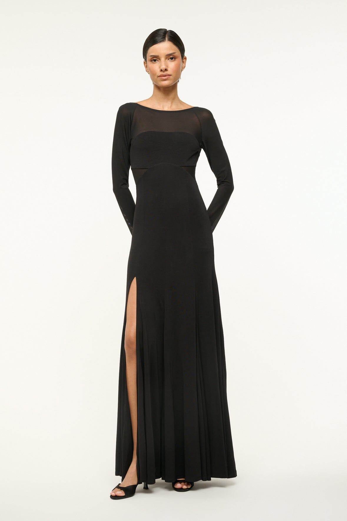 【関税込み】Staud ブラック Shoko セーター マキシワンピース MAXI SHOKO SWEATER BLACK