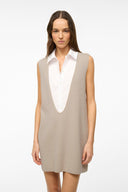 Image LESLIE MINI DRESS | SAND WHITE 2 of 5