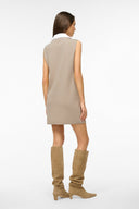 Image LESLIE MINI DRESS | SAND WHITE 4 of 5