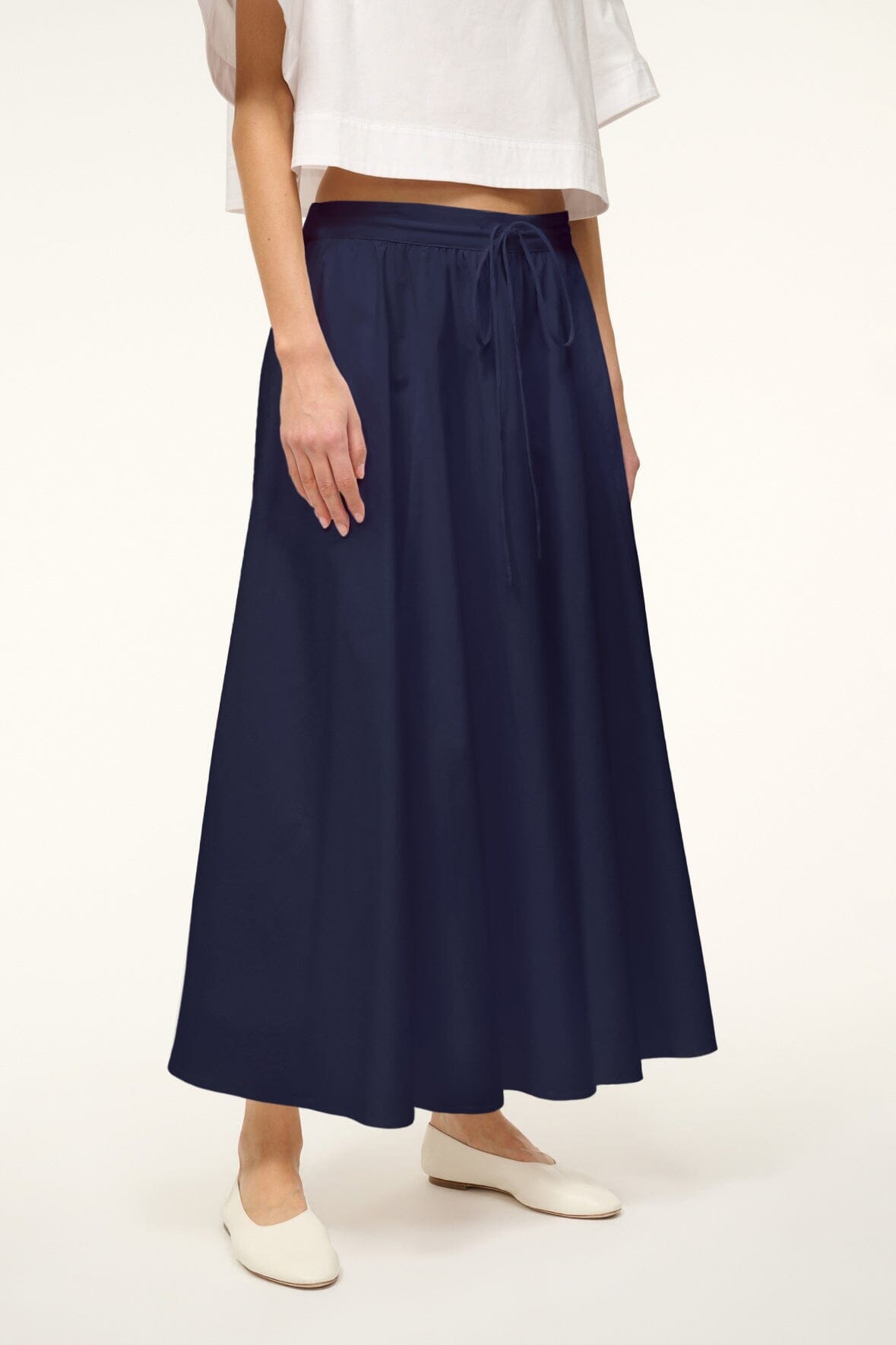 Image EDEN SKIRT | NAVY 3 of 5 and Clicking this image will trigger a zoom pop-up