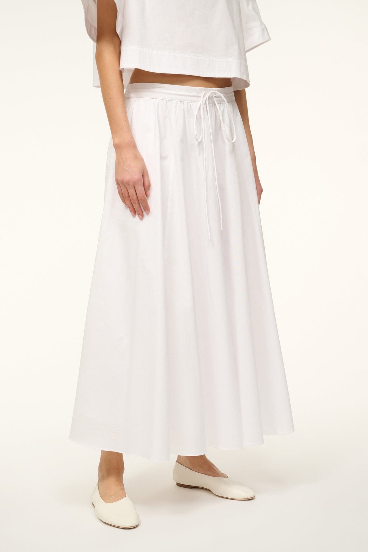 Image EDEN SKIRT | WHITE 2 of 6 and Clicking this image will trigger a zoom pop-up