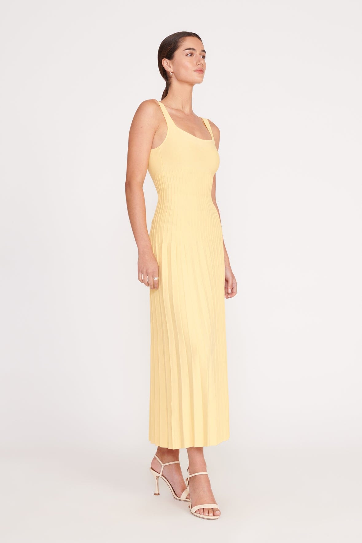 staud ellison dress Staud Ellison Dress Lemon Drop