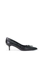 SEBASTIAN KITTEN HEEL PUMP | BLACK