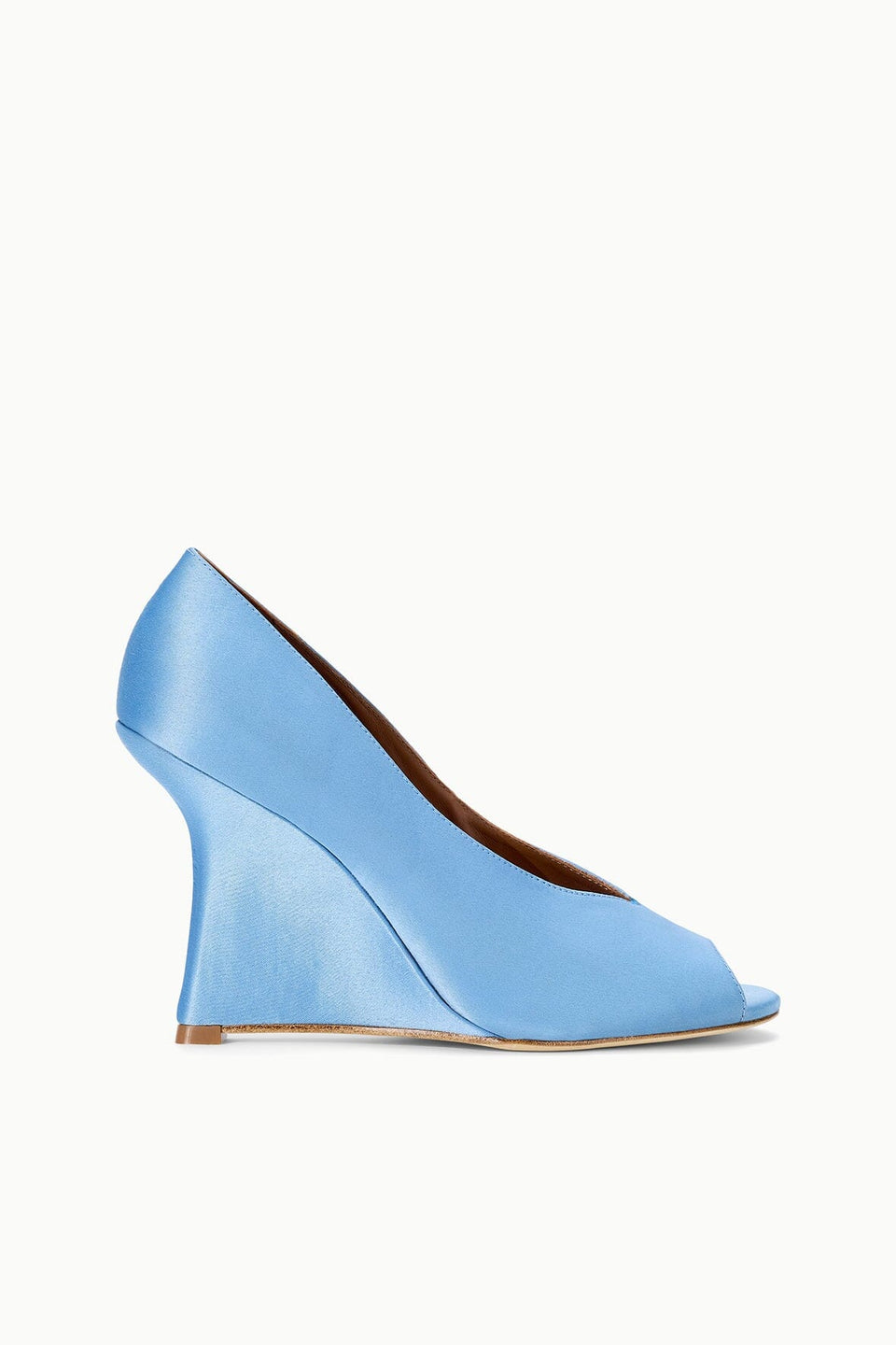 Staud Brigitte Peep Toe Wedge in Cielo