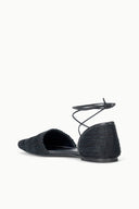 WILLA FLAT | BLACK BLACK / 36
