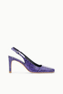LUCIE SLINGBACK PUMP | AMETHYST CROCO AMETHYST CROCO / 36