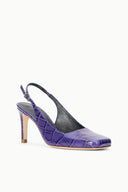 LUCIE SLINGBACK PUMP | AMETHYST CROCO AMETHYST CROCO / 36