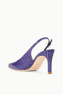 LUCIE SLINGBACK PUMP | AMETHYST CROCO AMETHYST CROCO / 36