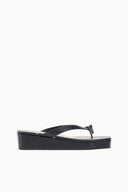 PARTY PLATFORM THONG | TRUMPET FLOWER BLACK TRUMPET FLOWER BLACK / 36