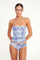 Image FRANCESCA BIKINI TOP | BLUE TOILE 1 of 5