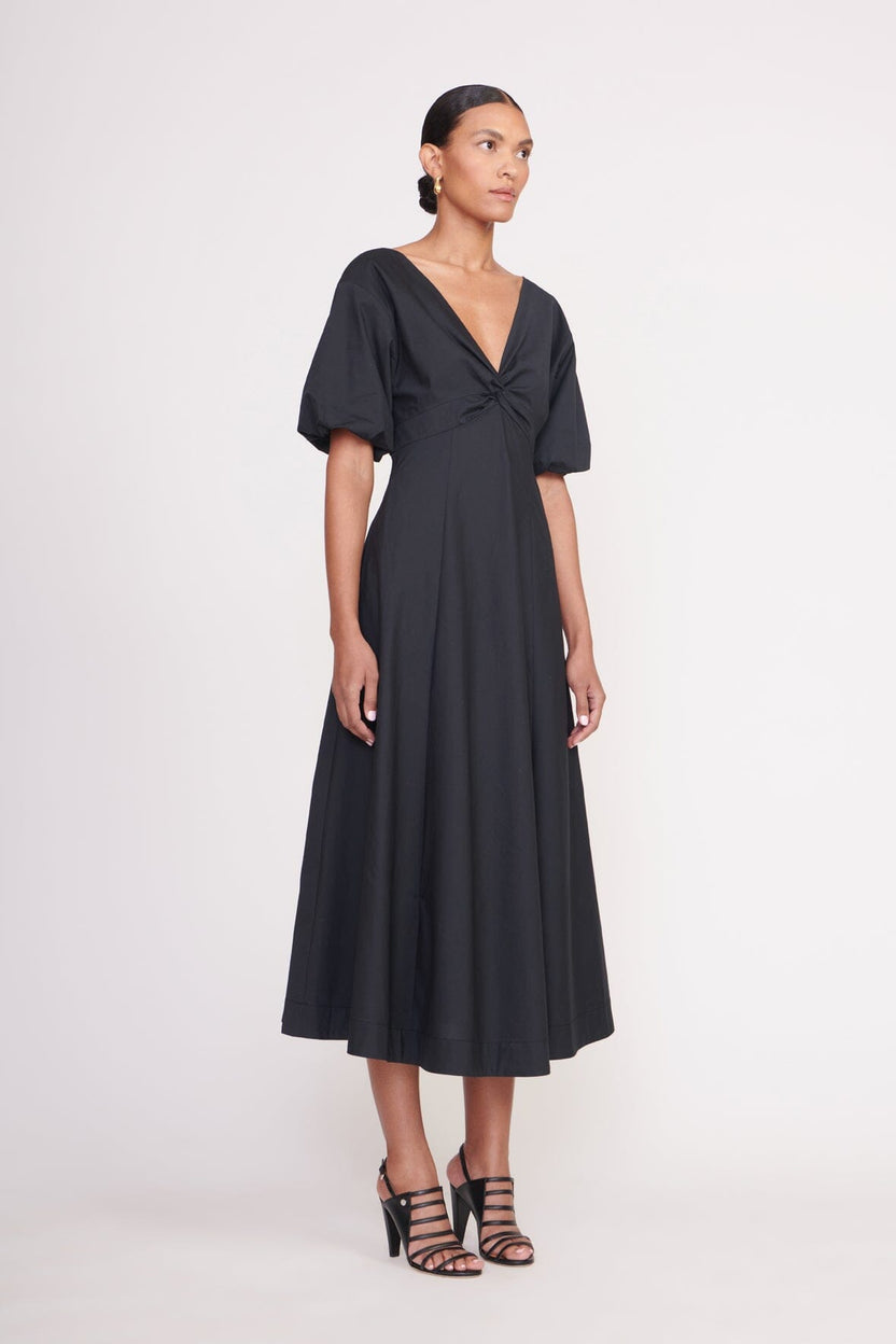 STAUD FINLEY DRESS BLACK