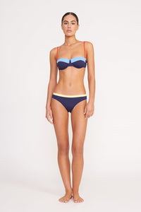 JO BALCONETTE BIKINI TOP | NAVY COLORBLOCK
