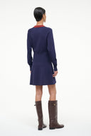 Image GENE DRESS | NAVY SANGRIA 3 of 5