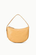 Levi cashew hobo bag with top handle and zip closure