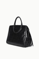 Large Maude Carryall | Black Croco