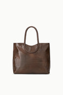 MAUDE NORTH SOUTH TOTE | ESPRESSO DISTRESSED