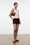 HARLOW CRESCENT SHOULDER BAG | ESPRESSO DISTRESSED ESPRESSO DISTRESSED / OS