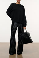 Large Maude Carryall | Black Croco