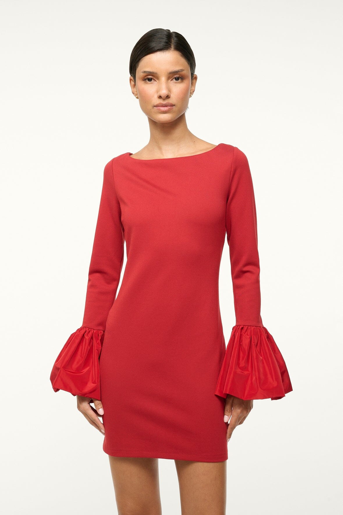 Image HAWTHORNE DRESS | ROUGE 4 of 5 and Clicking this image will trigger a zoom pop-up