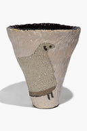 CERAMIC SHEEP VASE | CONE