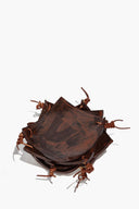 CERAMIC SQUARE COASTERS | BURNT SIENNA GLAZE