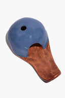 BLUE BURNT ORANGE GLAZE