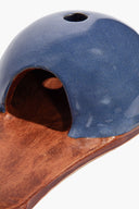 BLUE BURNT ORANGE GLAZE