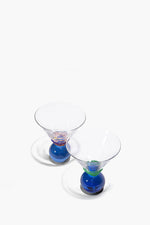 BEADED MARTINI GLASSES | BLUE