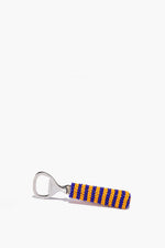 BEADED BOTTLE OPENER | BLUE STRIPE