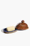 HENRY BUTTER DISH | BROWN GLAZE BROWN GLAZE
