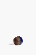 HENRY SALT & PEPPER SHAKER SET | BROWN AND COBALT BLUE GLAZE BROWN AND COBALT BLUE GLAZE
