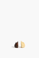 HENRY SALT & PEPPER SHAKER SET | BROWN AND SAND GLAZE BROWN AND SAND GLAZE