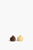 HENRY SALT & PEPPER SHAKER SET | BROWN AND SAND GLAZE BROWN AND SAND GLAZE