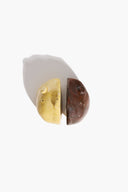HENRY SALT & PEPPER SHAKER SET | BROWN AND SAND GLAZE BROWN AND SAND GLAZE