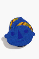 BEADED COASTERS | HENRY BLUE STRIPE HENRY BLUE STRIPE