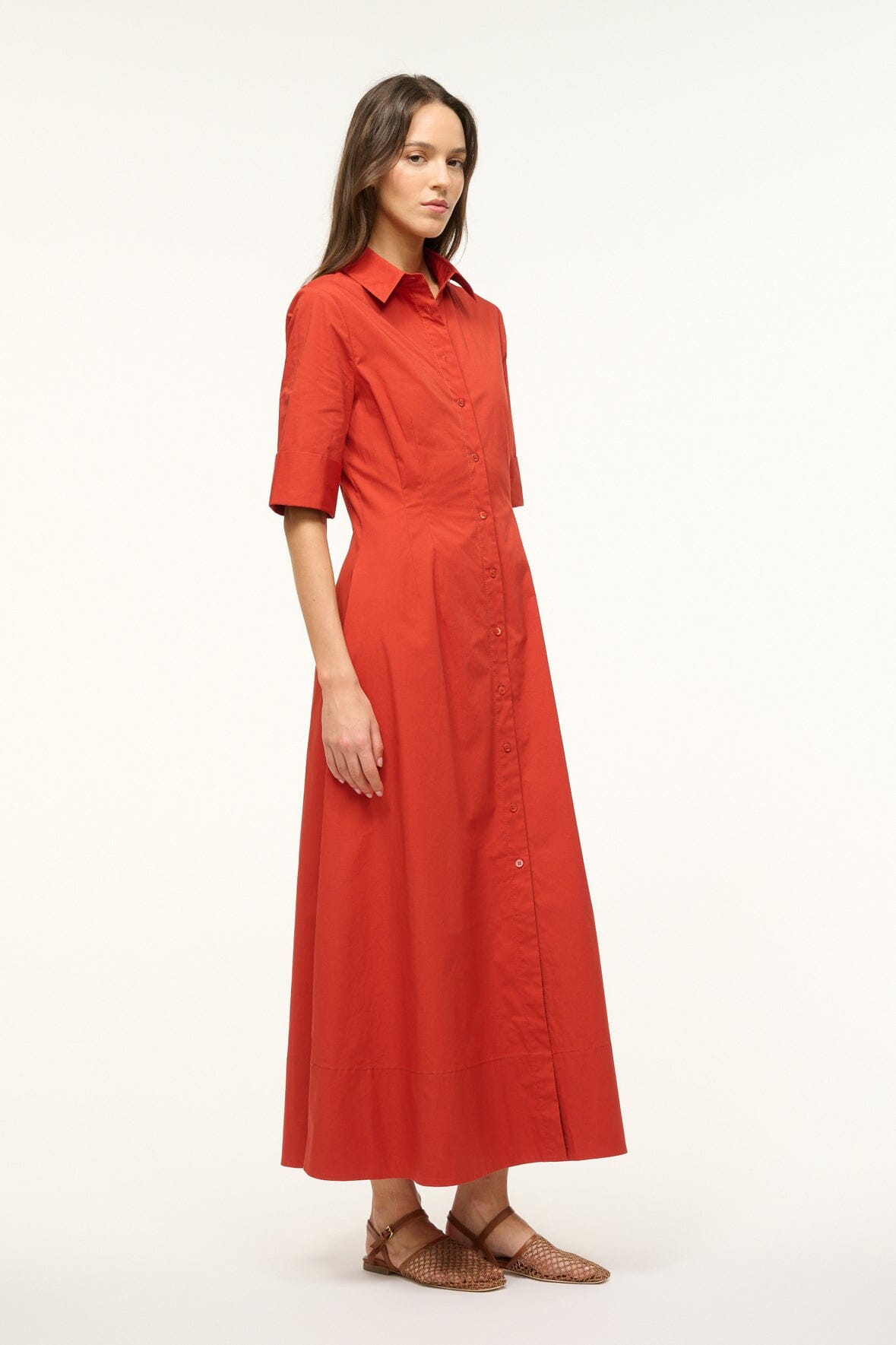 Image JOAN MAXI DRESS | RUST 2 of 5 and Clicking this image will trigger a zoom pop-up