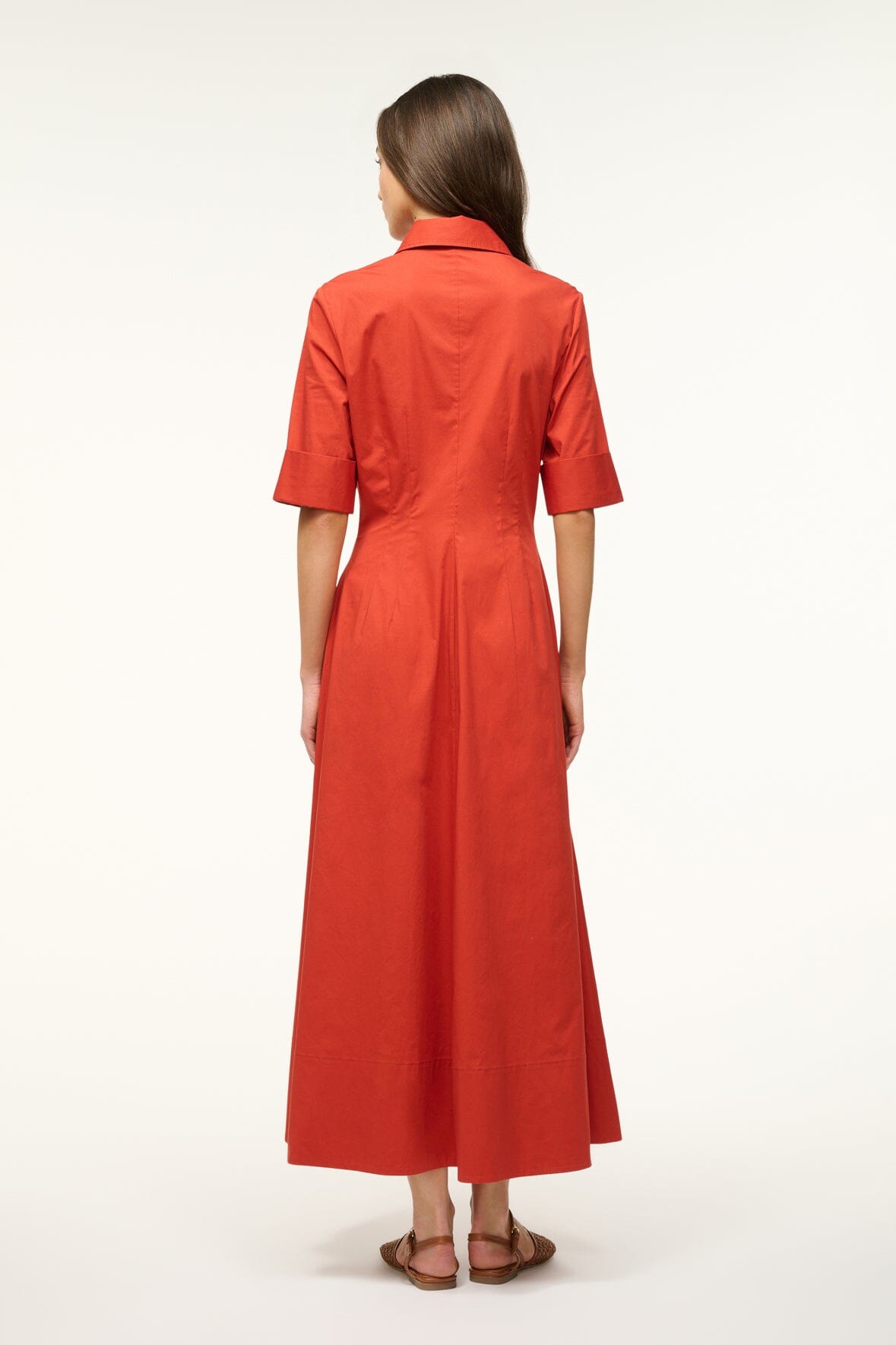 Image JOAN MAXI DRESS | RUST 4 of 5 and Clicking this image will trigger a zoom pop-up