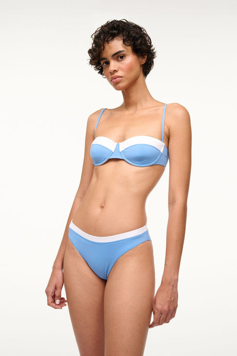 Go to GEMMA BIKINI BOTTOM AZURE WHITE view 1