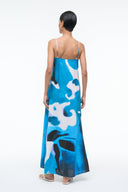 STAUD, Laura Linen Dress in Blue Haze, Size XS STAUD, Laura Linen Dress in Blue Haze, Size XS