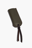 LEATHER LIGHTER COVER | MOSS