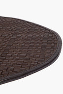 WOVEN LEATHER PLACEMAT | ESPRESSO