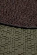 WOVEN LEATHER PLACEMAT | MOSS