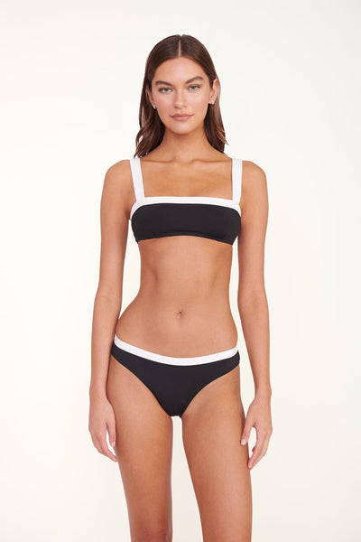 LIV BIKINI TOP BLACK WHITE