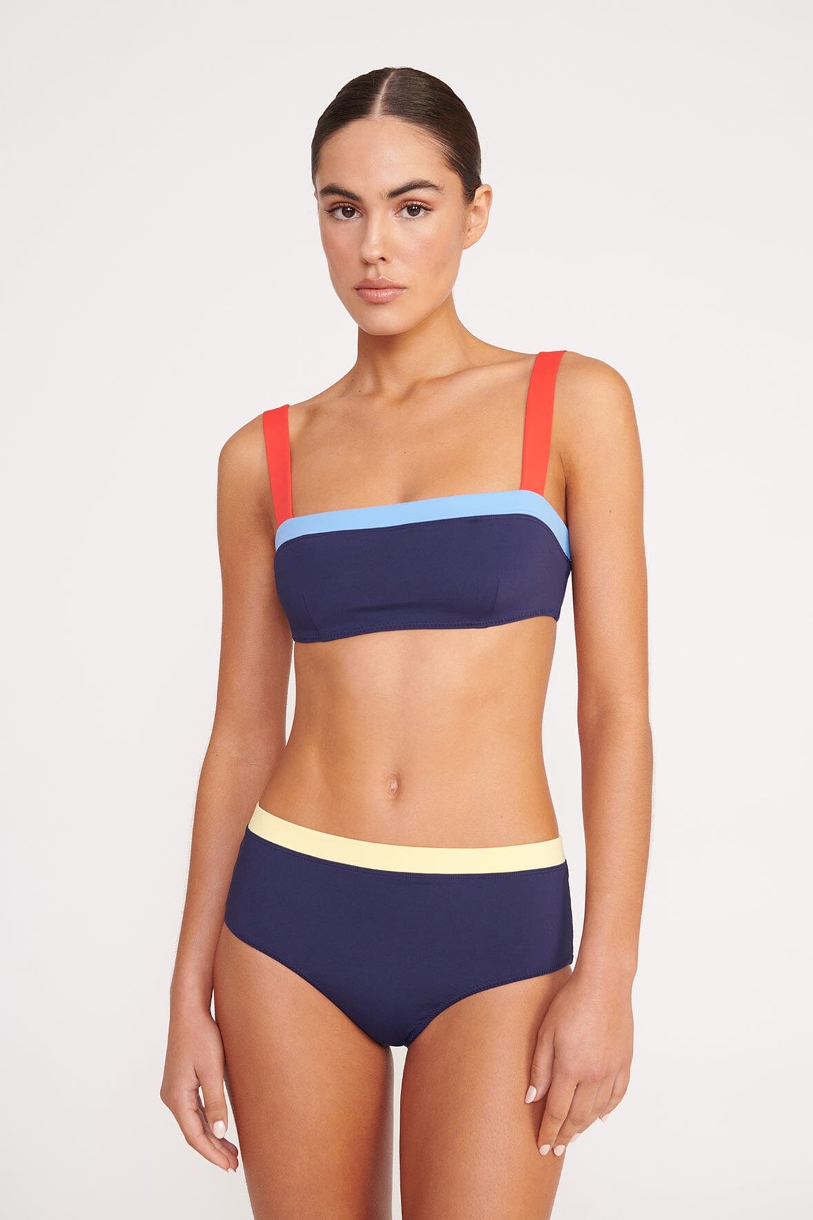 Navy sales skirt colorblock