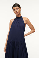 Image MIDI MARLOWE DRESS | NAVY 4 of 5