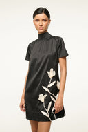 Image MINI ILANA DRESS | BLACK SATIN 5 of 6